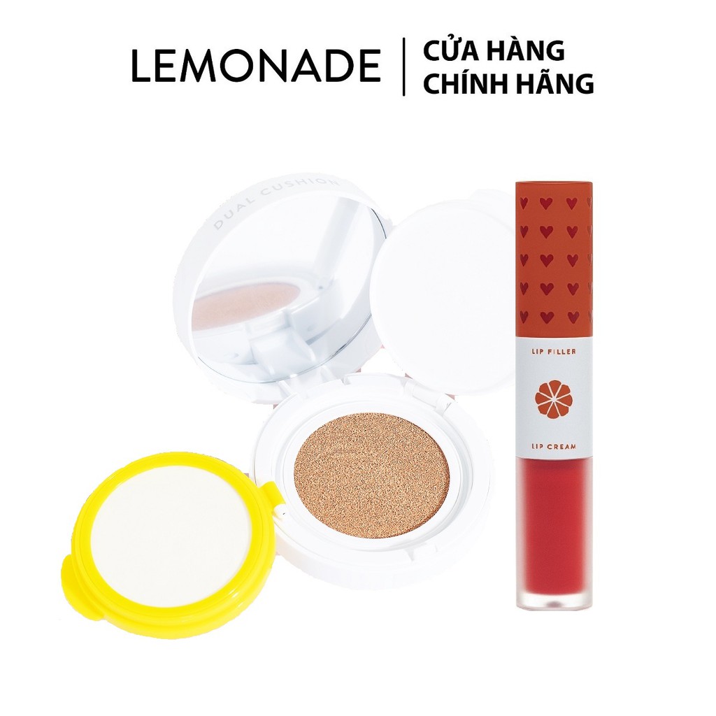 Combo Phấn nước kiềm dầu Lemonade Matte Addict Dual Cushion 16g và Son kem lì 2 đầu Perfect Couple Lip 7.5g | BigBuy360 - bigbuy360.vn