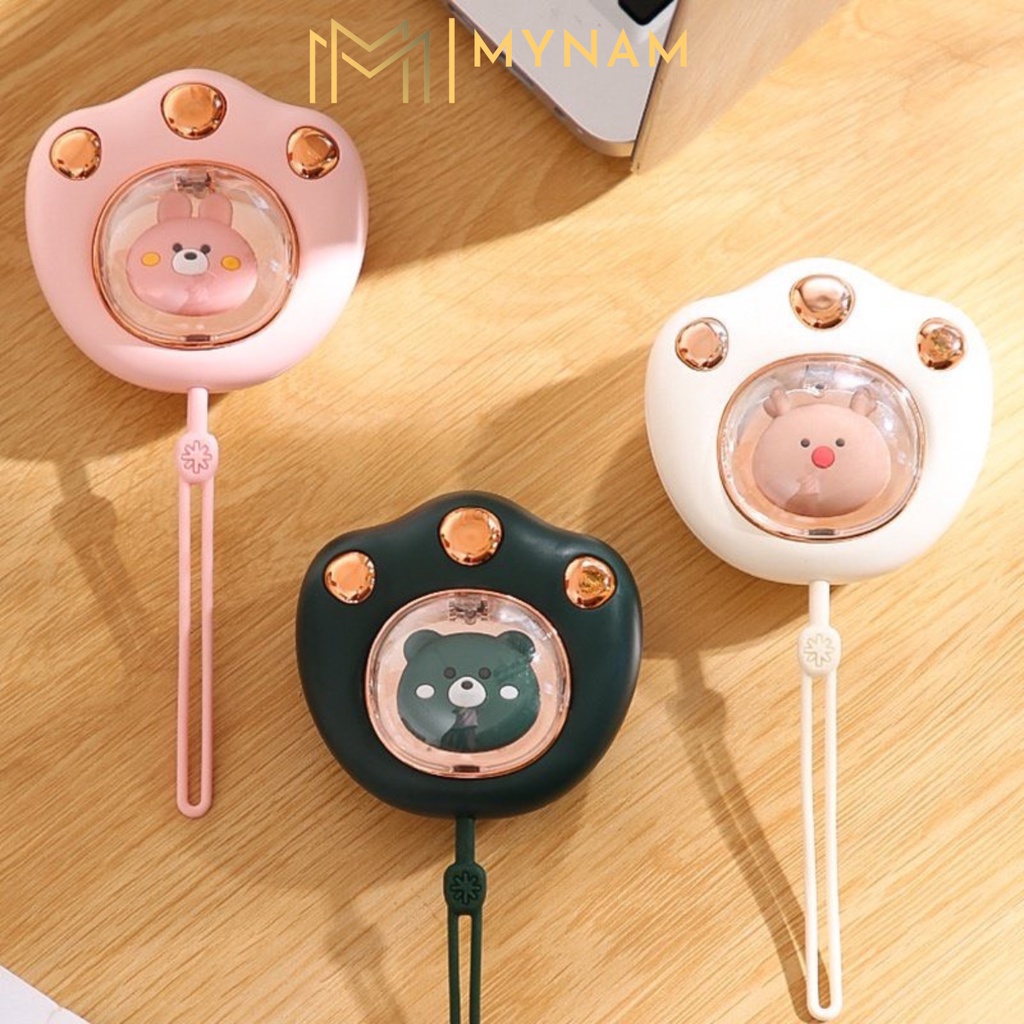 Máy sưởi ấm tay mini MYNAM thiết kế hoạt hình tùy chọn kiểu dáng có thể sạc lại cho mùa đông