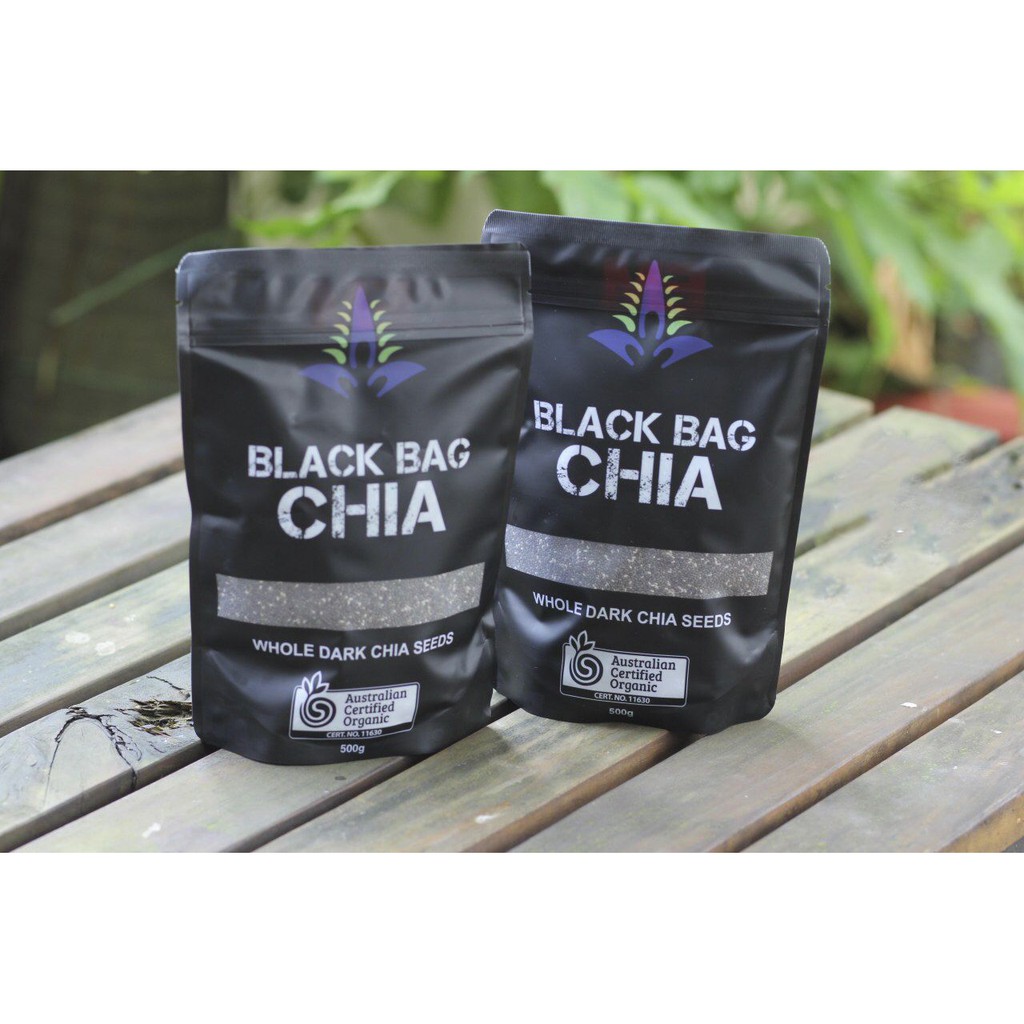 [CÓ NHÃN PHỤ]Bịch 500g Chia Đen Úc Black Bag Chia Seeds