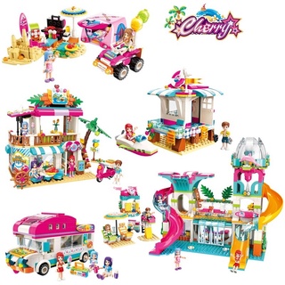 1038 - Đồ chơi ghép hình kiểu Lego- chủ đề bãi biển