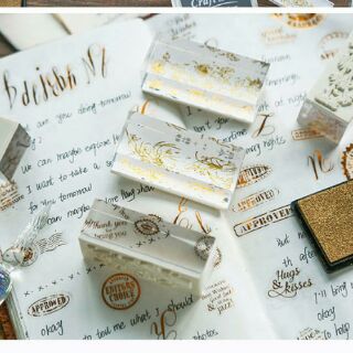 [Xả kho] Con dấu trong suốt vintage mẫu ngẫu nhiên