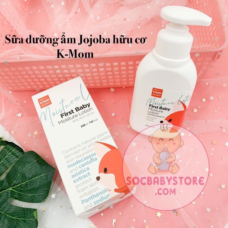 Sữa dưỡng ẩm Jojoba hữu cơ K-Mom (225ml)