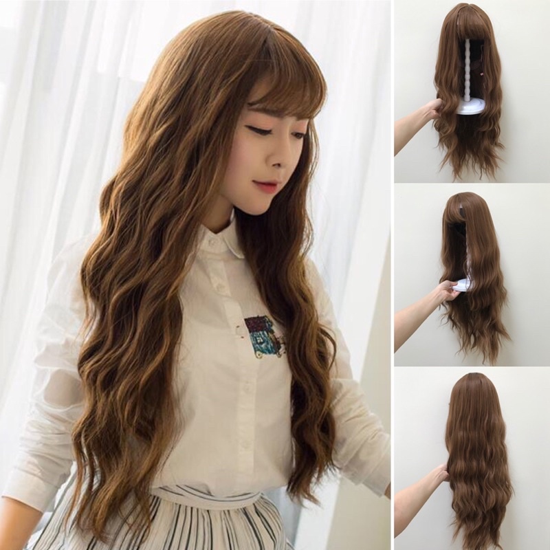 ☀️ TÓC GIẢ BỘ ☀️ BỘ SÓNG TRỤC HÀNG CAO CẤP TẶNG LƯỚI TRÙM XỊT DƯỠNG L05