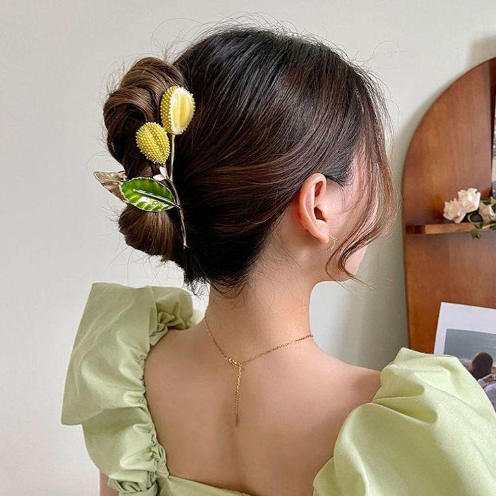 Kẹp Tóc Hình Trái Sầu Riêng Phong Cách Hàn Quốc Cho Nữ