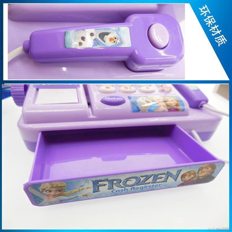 Máy đếm tiền đồ chơi in hình hoạt hình Frozen cho bé chơi trò mua sắm