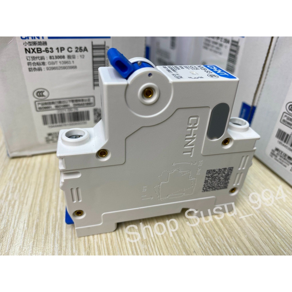 Aptomat Chint NXB-63 1P 25A Dòng Cắt 6kA