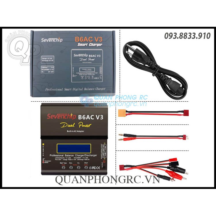 Bộ sạc cân bằng nâng cấp iMAX B6AC V3 80W LiHV / LiOn / LiPo / LiFe / NiCd / NiMH
