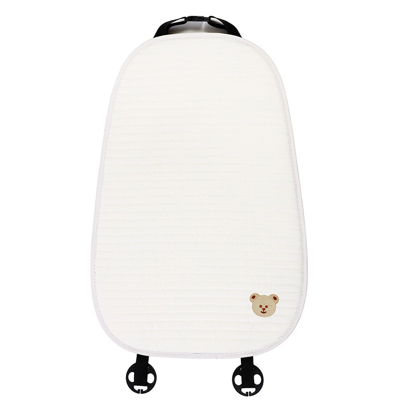 Đệm Lót Ghế Ngồi Xe Hơi Chất Liệu Cotton Thêu Họa Tiết Chú Gấu Dễ Thương Trang Trí Nội Thất