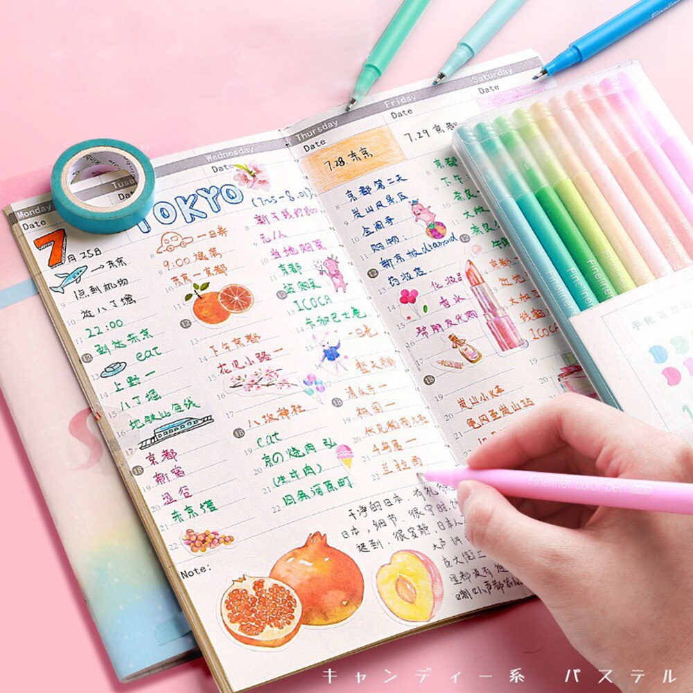 Bộ 10 Bút Màu Nước Nhiều Màu Sắc Độc Đáo Tiện Dụng