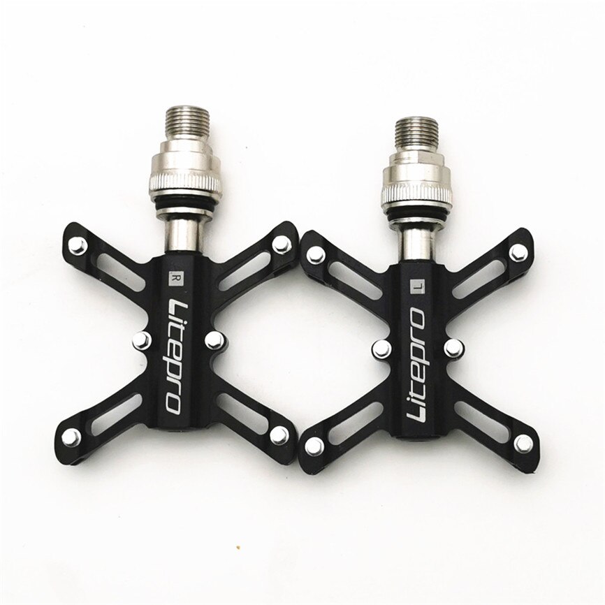 Pê đan xe đạp LITEPRO hợp kim nhôm tháo gỡ nhanh tiện lợi cho Brompton