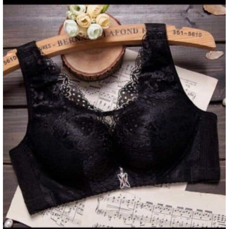 Áo ngực ren bản to không gọng đệm mỏng ôm gọn ngực, chống xệ, chống lằn mỡ X025