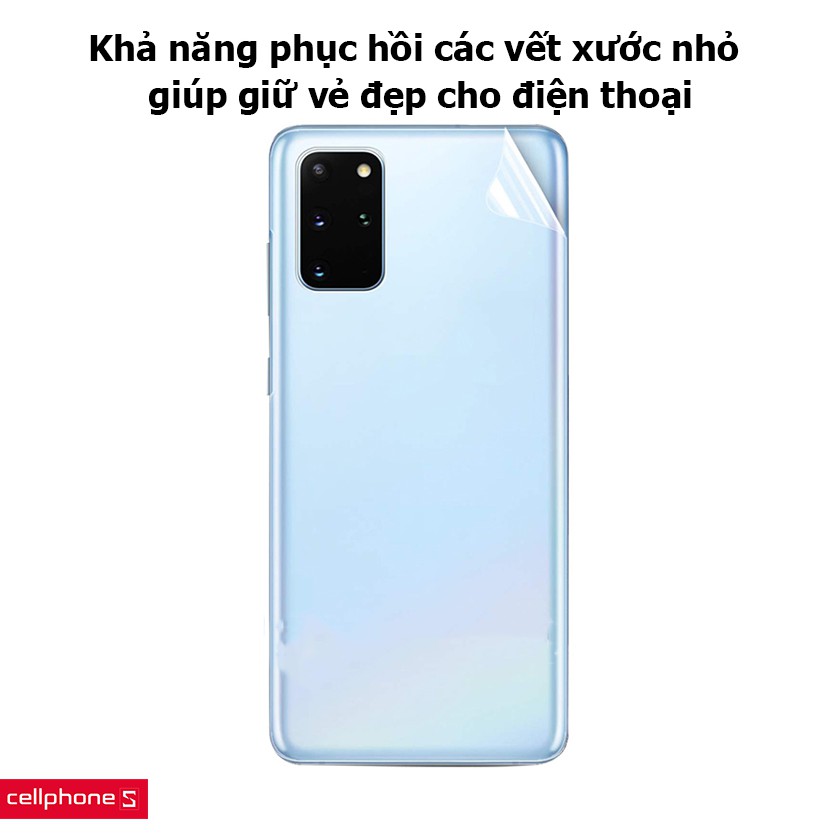 Miếng Dán PPF Mặt Sau Chống Vân Tay Cho Samsung Galaxy S20, Dán Lưng Samsung