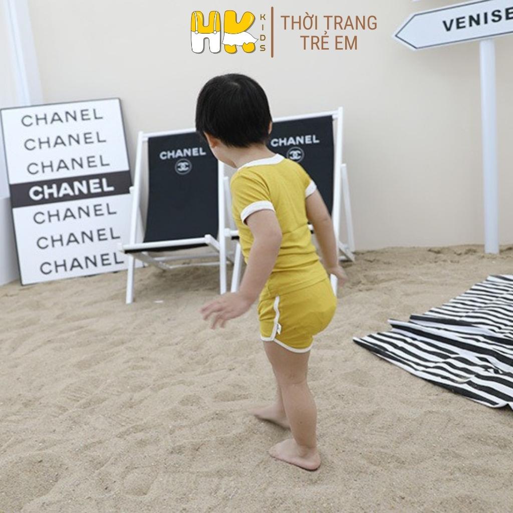 Bộ Minky mom chính hãng cộc tay cho bé chất thun lạnh pettit size từ 1 - 5 tuổi - HK KIDS (màu 1-7)