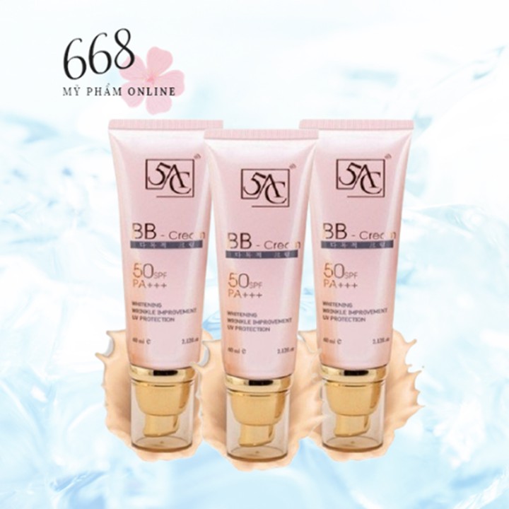 Kem nền BB cream 5ac Hàn Quốc che phủ khuyết điềm trang điểm hoàn hảo