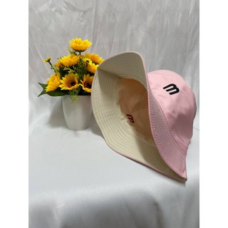 Nón bucket thêu chữ m , nón tai bèo trẻ em