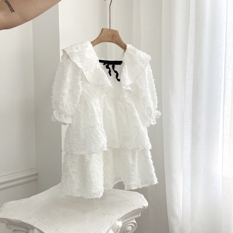 [Mã BMLT35 giảm đến 35K đơn 99K] Váy cho bé vải tơ mềm mại thiết kế P'ti chou ( Jasmine dress )