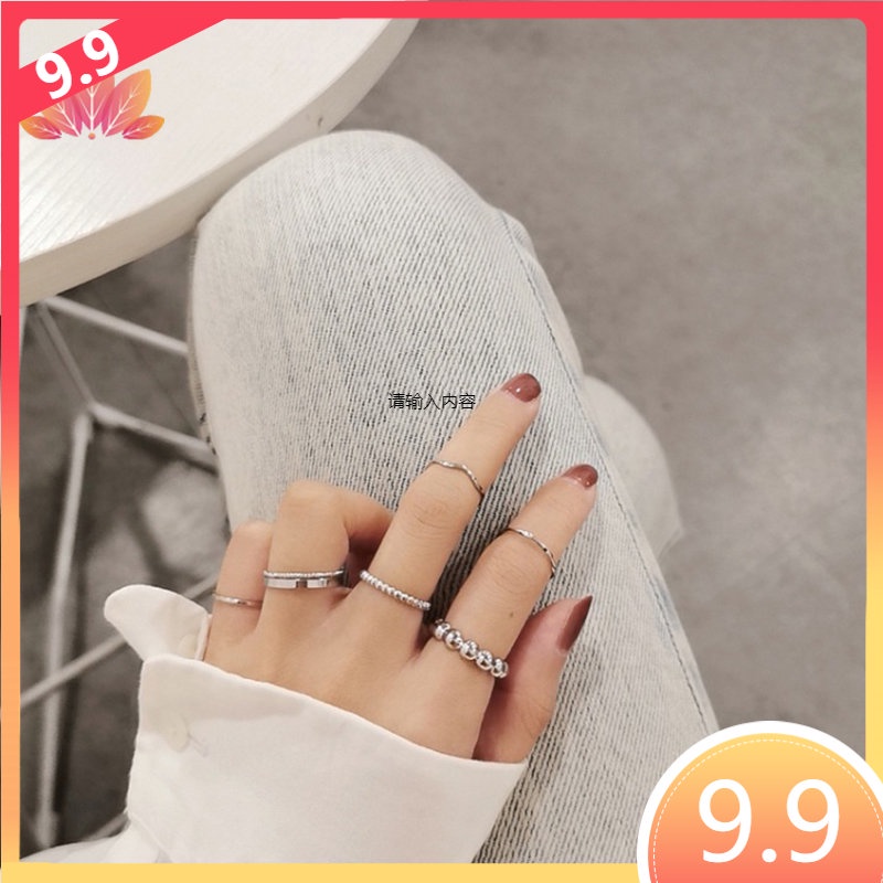 Set Nhẫn Đeo Tay Jp5 Cá Tính Cho Nữ