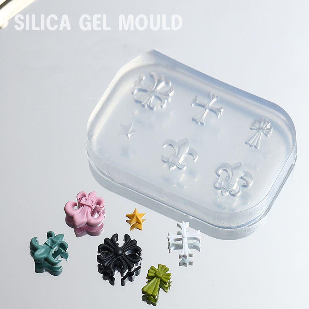 Khuôn Silicone Làm Móng Nghệ Thuật Phong Cách Nhật Bản|Khuôn Làm Móng Nghệ Thuật Hình Chữ Thập Bằng Epoxy DIY