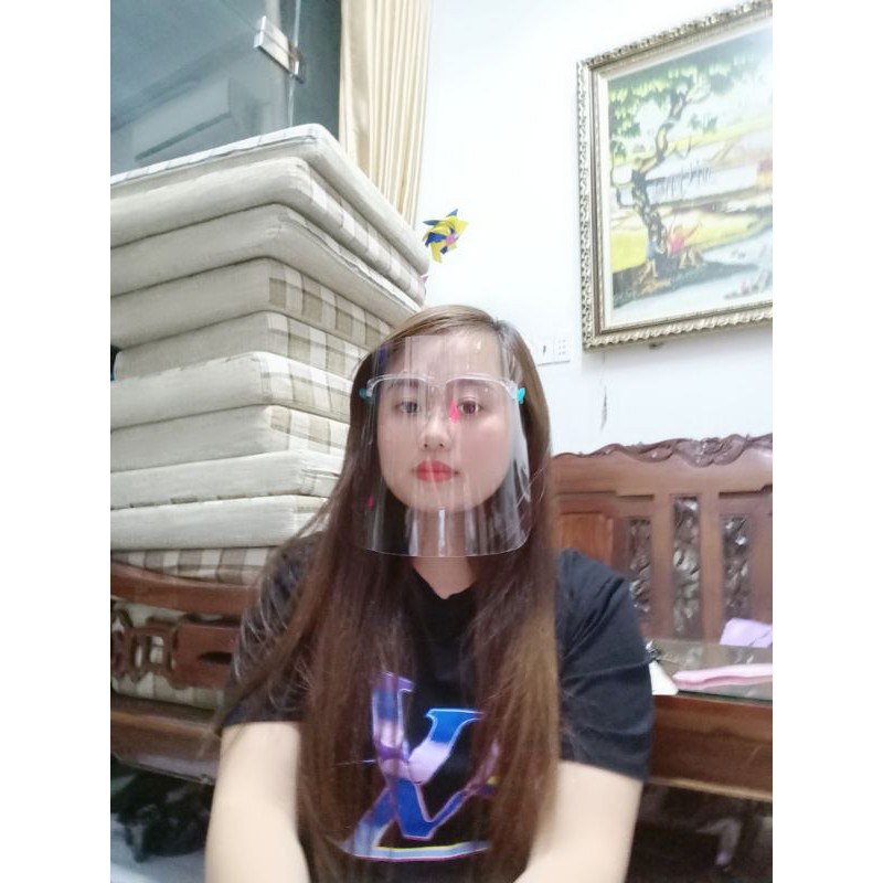 Faceshield, Mặt Nạ Chống Bụi , Chống Dịch, Khẩu Trang Trong Suốt Nhựa VN68, kính bảo hộ