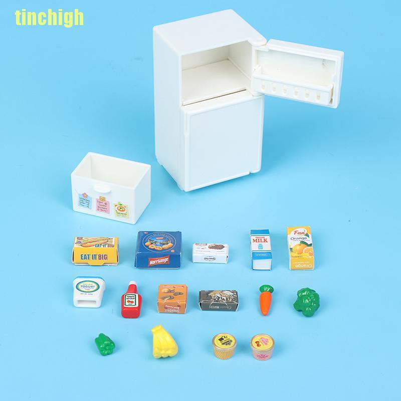 Set 16 Tủ Lạnh mini Tỉ Lệ 1 / 12 Trang Trí Nhà Búp Bê
