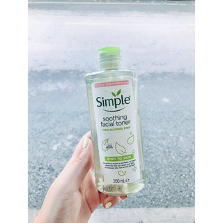 [Mẫu mới]Toner nước hoa hồng Simple 200ml