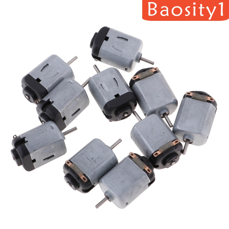 [Baosity1] 10 Đầu Nối Động Cơ Micro DC 130 3V 15000PRM Mini Cho Đồ Chơi Xe Hơi