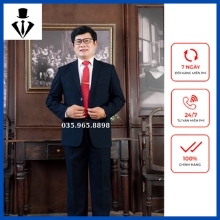 Vest trung tuổi Hồng Ngọc, bộ vest trung tuổi cao cấp ( tặng cà vạt )