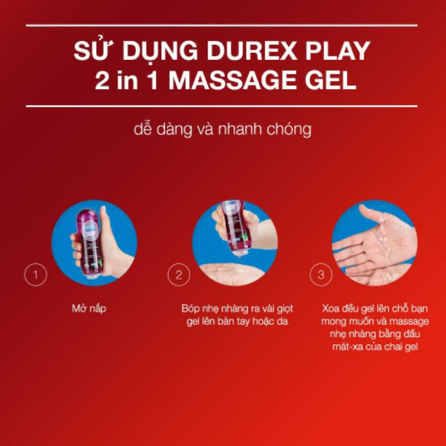 Gel Bôi Trơn Durex massa 2in 1