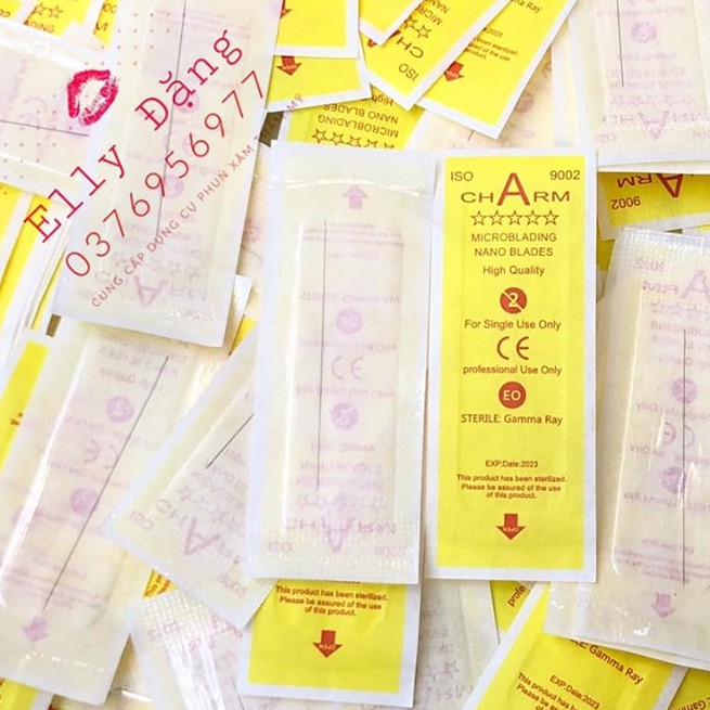Kim Charm dài 3, 5, 7, U9 Dài Loại Tốt ( 100 CÂY ) sử dụng cho máy phun xăm như máy Giansun, phổ thông,...