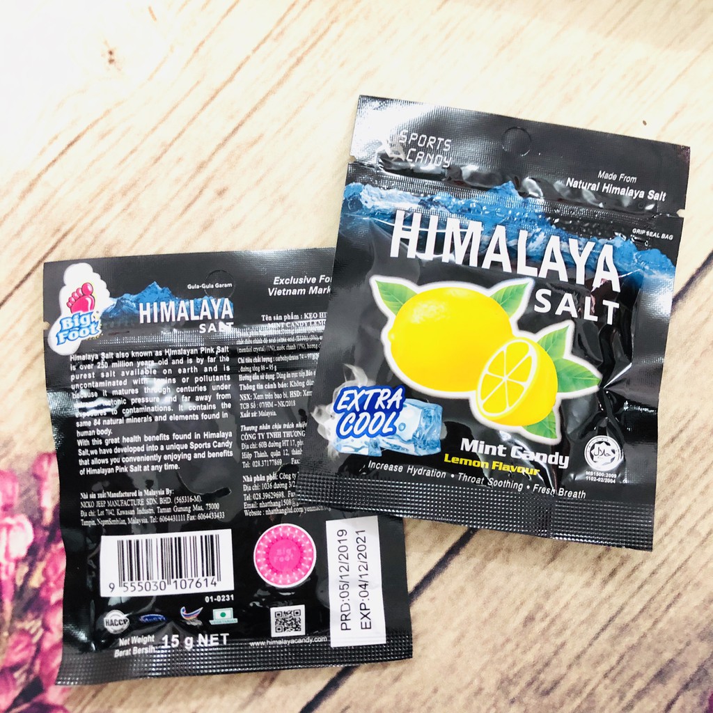 Kẹo Ngậm Chanh Muối Himalaya 1 Hộp 12 Gói 15gram | BigBuy360 - bigbuy360.vn