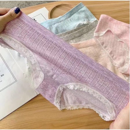 Quần Lót Nữ. Quần Lót Cotton Trơn đáy kháng khuẩn Mềm Thấm Thoáng hàng việt nam LOTNU05