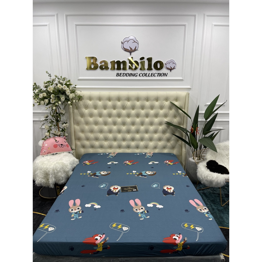 Ga chống thấm BAMBILO cotton 100% cao cấp , Drap cotton chống thấm NANO kháng khuẩn hàng nhập khẩu