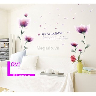 Hoa cánh mỏng tím nhạt B037
