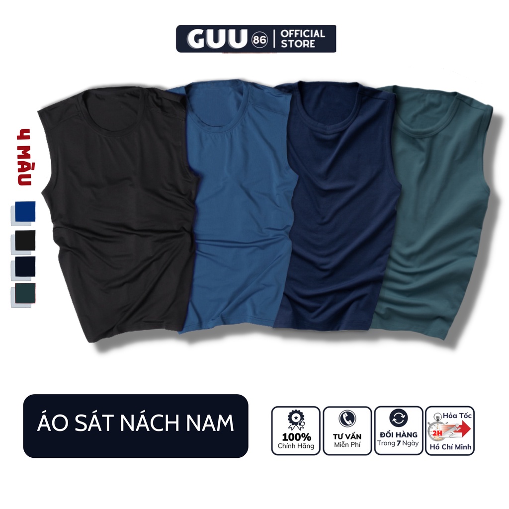 Áo sát nách nam ba lỗ thể thao Tanktop nam GUU SHOP