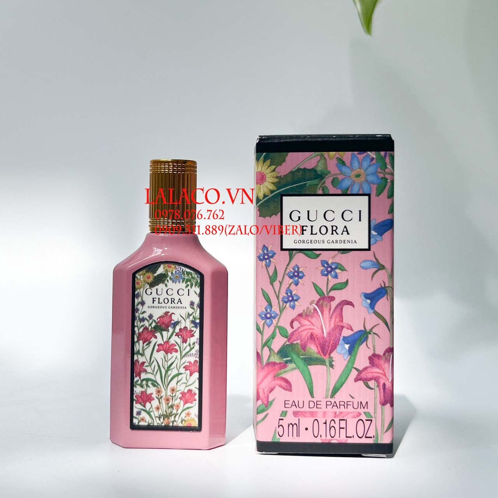 Nước hoa Nữ Gucci Flora Gorgeous Gardenia Eau de Parfum 5ml, mùi hương ngào ngạt hoa cỏ nữ tính