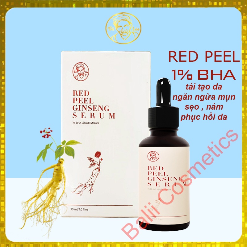 Giảm mụn BÀ LÃO tái tạo da Red Peel 1% BHA mẫu mới