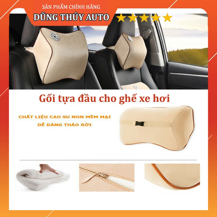 GỐI TỰA ĐẦU CAO SU NON CAO CẤP SIÊU ĐÀN HỒI CHO GHẾ Ô TÔ MS : T01