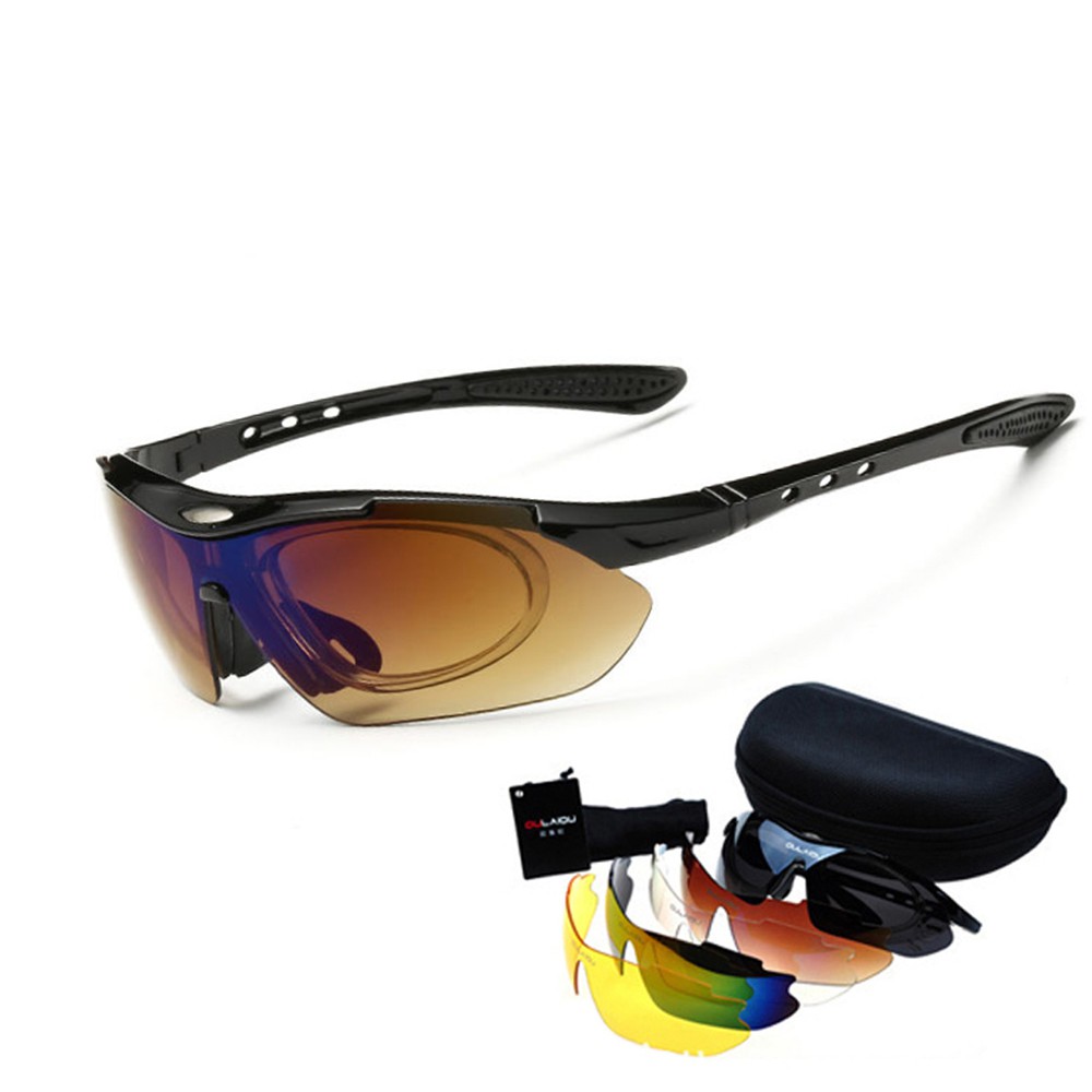 AIELBRO Bộ Kính 5 IN 1 Kính mát thể thao Kính đi xe đạp thành phố Kính thời trang | BigBuy360 - bigbuy360.vn