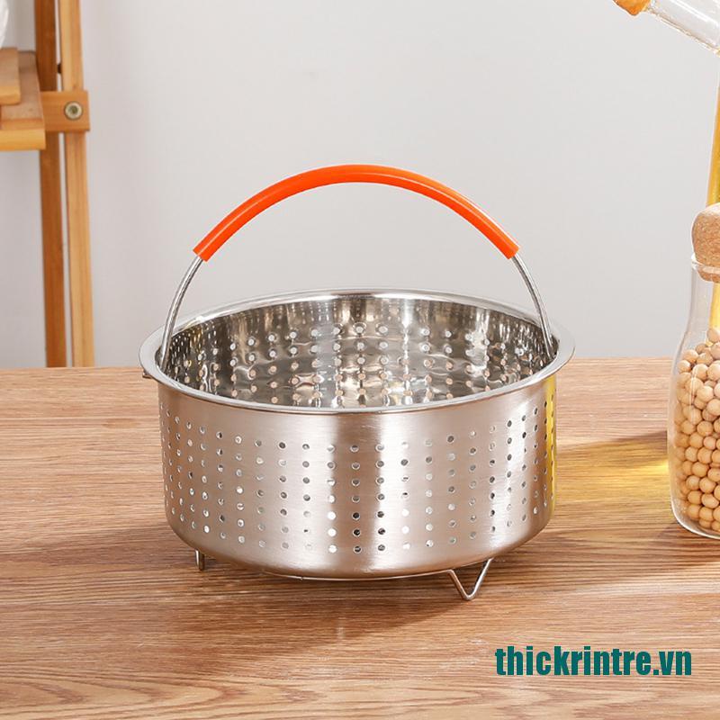 Rổ Hấp Thực Phẩm Bằng Thép Không Gỉ Cho 3 / 6 / 8 Qt