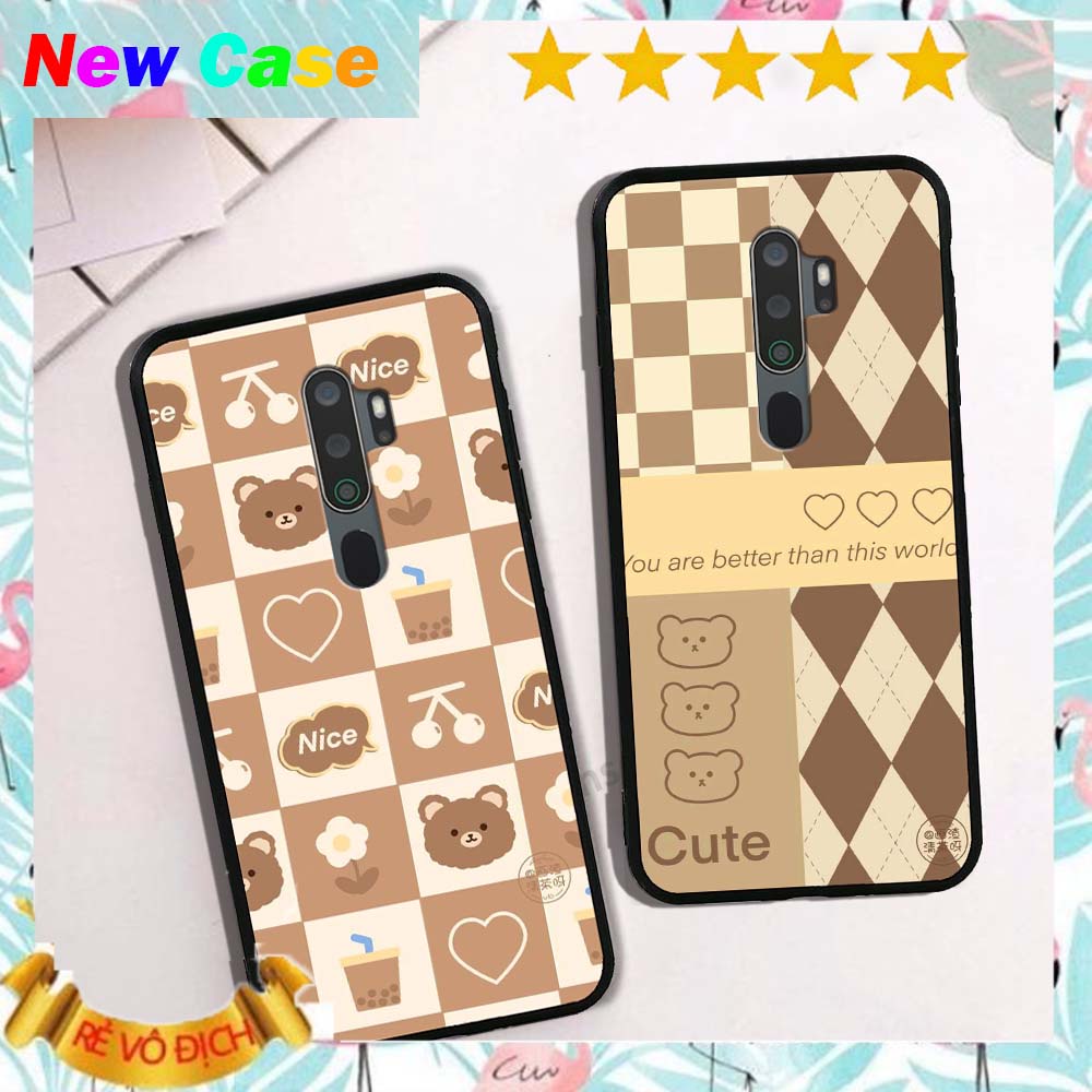 Ốp lưng Oppo A5 2020 / A9 2020 in hình caro good love cao cấp