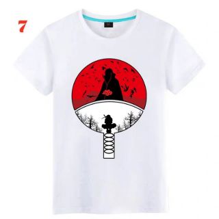 Áo Thun Tay Lửng Trắng Naruto