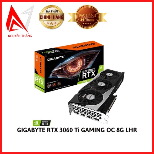 Vga card màn hình GIGABYTE GeForce RTX 3060 Ti GAMING OC 8G (LHR) chính hãng