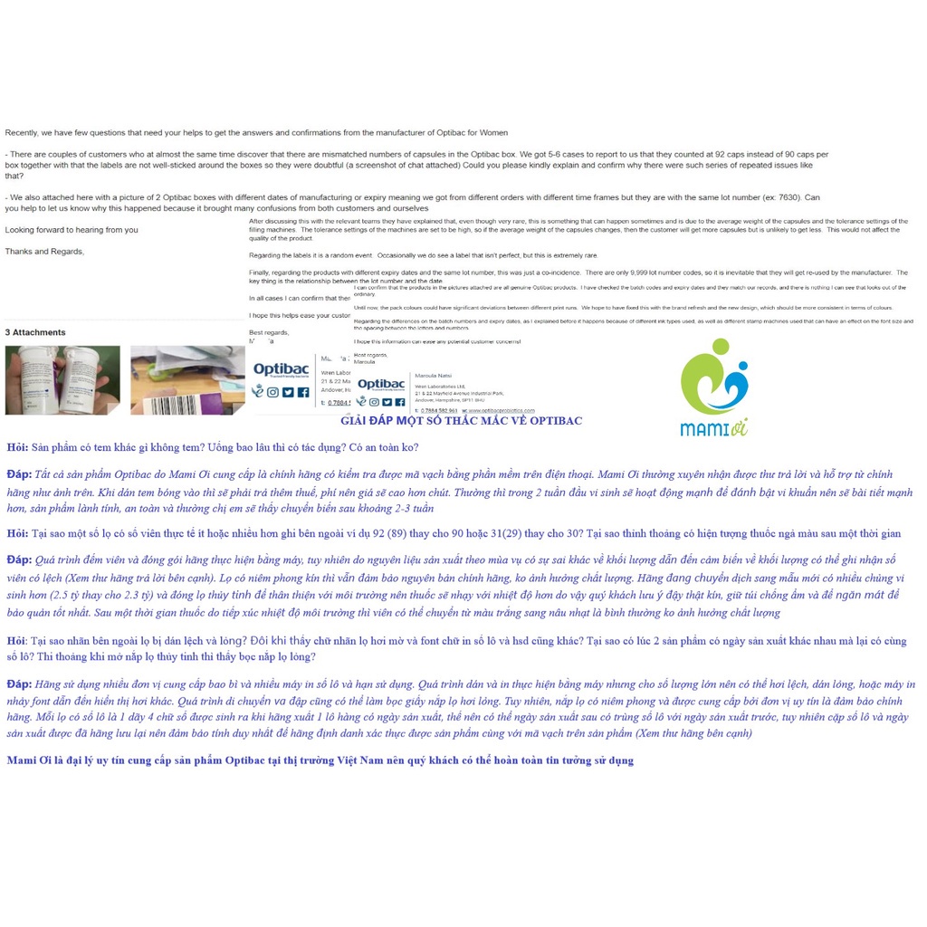 Men vi sinh Optibac tím Probiotics For Women Anh quốc (30v + 90v) cho phụ nữ phòng ngừa và làm dịu viêm nhiễm vùng kín