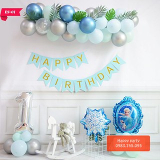 Set Bóng Sinh Nhật Elsa , Sinh Nhật Bé Gái