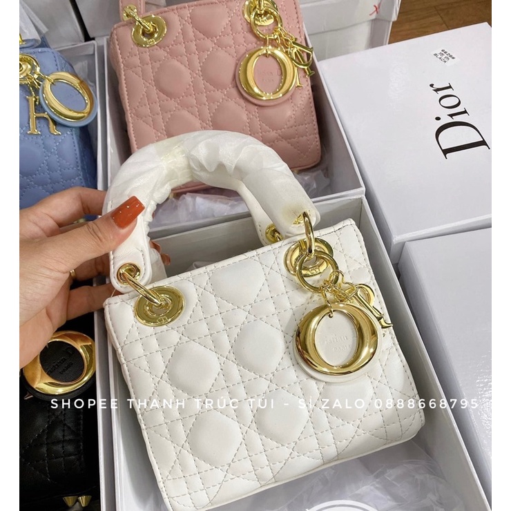 Túi xách tay chữ D da lì mềm size 17cm -20cm