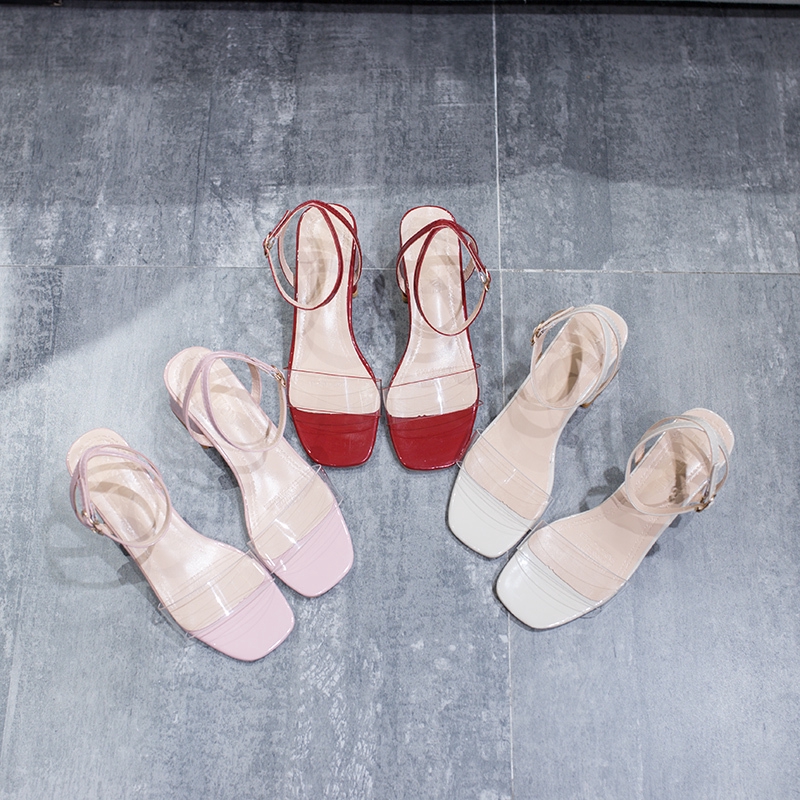 Sandal cao gót đế vuông dáng hàn quốc - G051