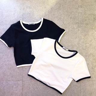 Áo croptop viền siêu đẹp ạ
