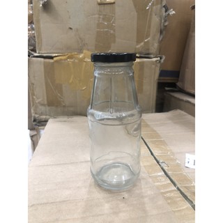 Chai thủy tinh phình thân  350ml nắp thiếc