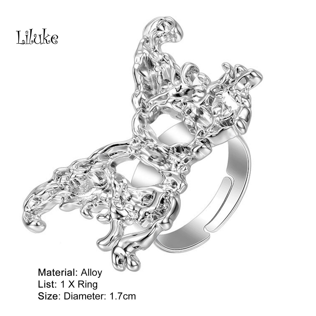 Nhẫn Hợp Kim Trang Trí Hình Bươm Bướm Đính Đá Thời Trang Cho Nữ