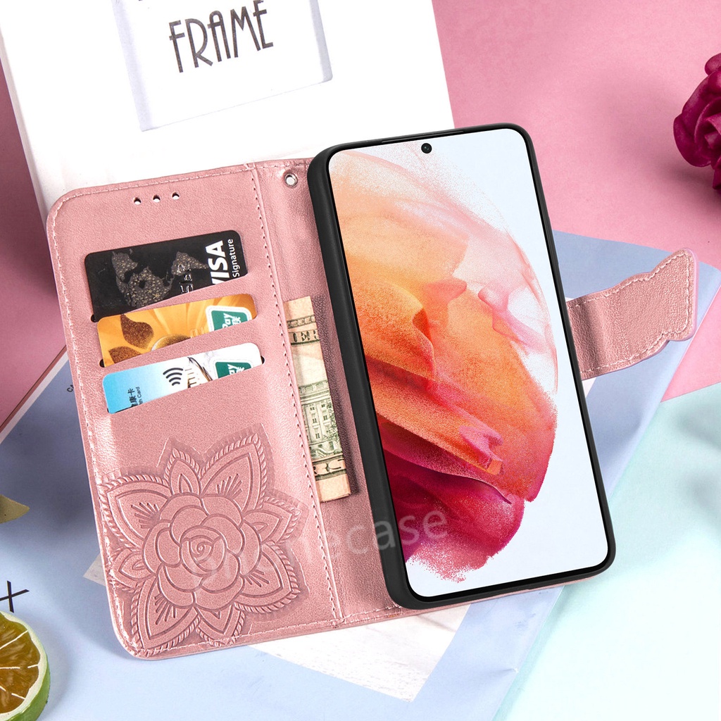 Ốp điện thoại da gập chống sốc dành cho Samsung Galaxy S21 FE 5G Plus Ultra